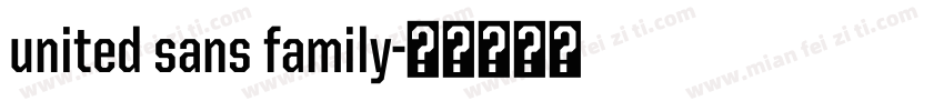 united sans family字体转换